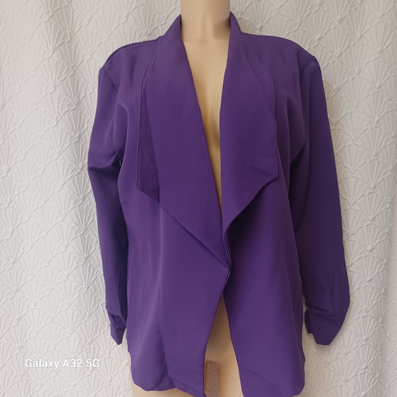 Cellabie Jackets & Blazers - Cellabie Women Blazer.s Size 2.XL Elegant Purple Women's Jacket